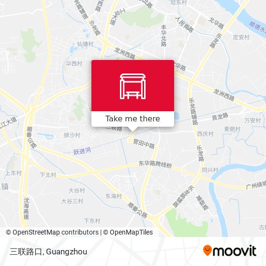 三联路口 map