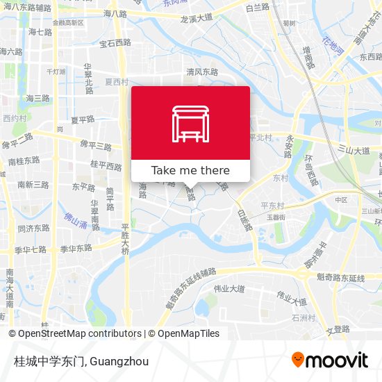 桂城中学东门 map