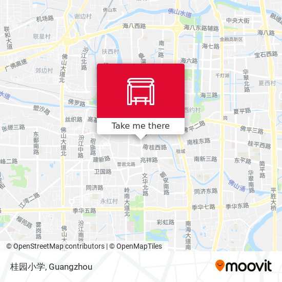 桂园小学 map