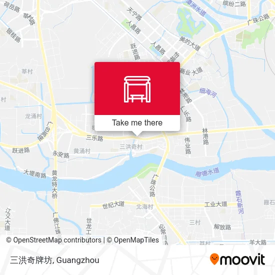 三洪奇牌坊 map