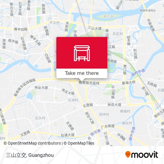 三山立交 map