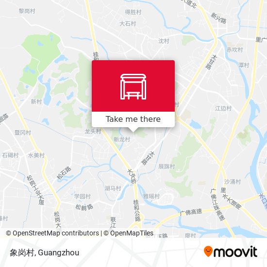 象岗村 map