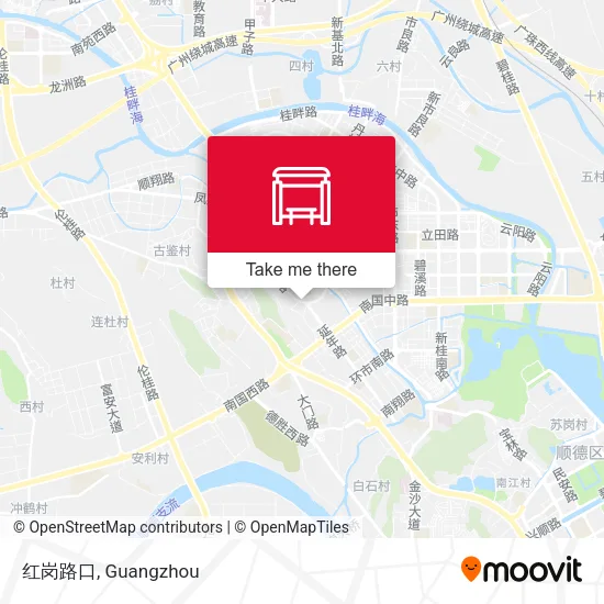 红岗路口 map