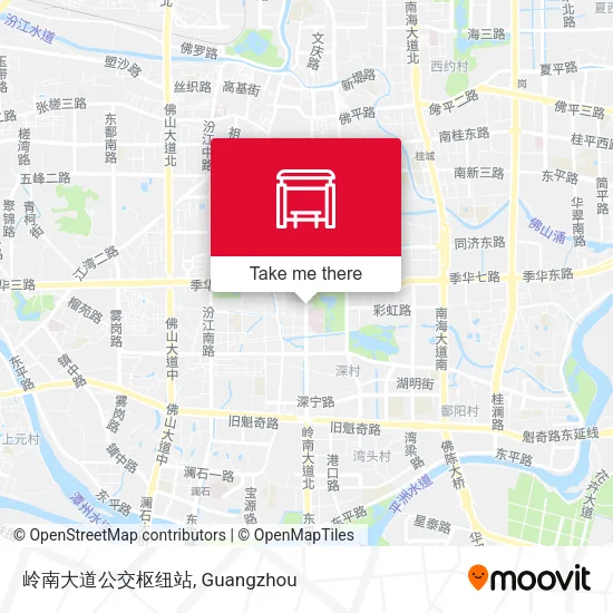 岭南大道公交枢纽站 map
