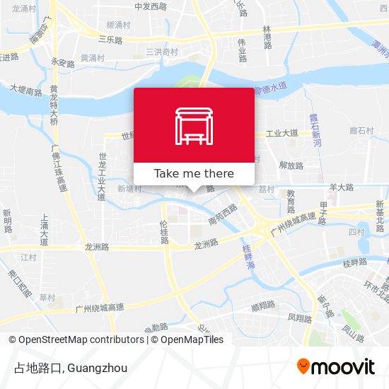 占地路口 map