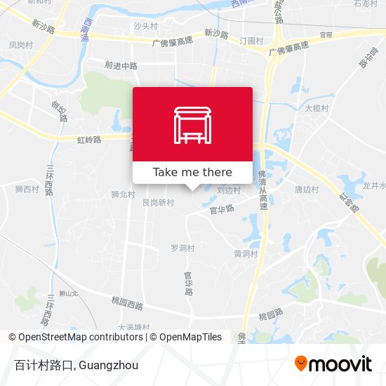 百计村路口 map