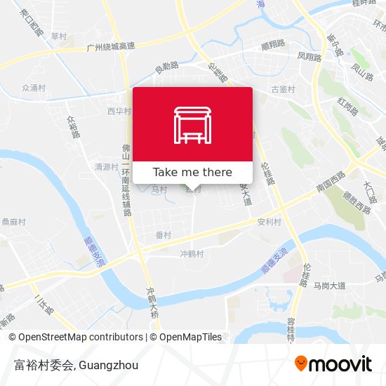 富裕村委会 map