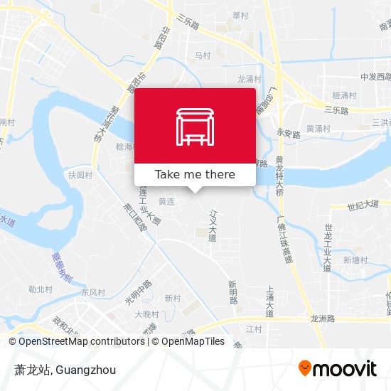 萧龙站 map