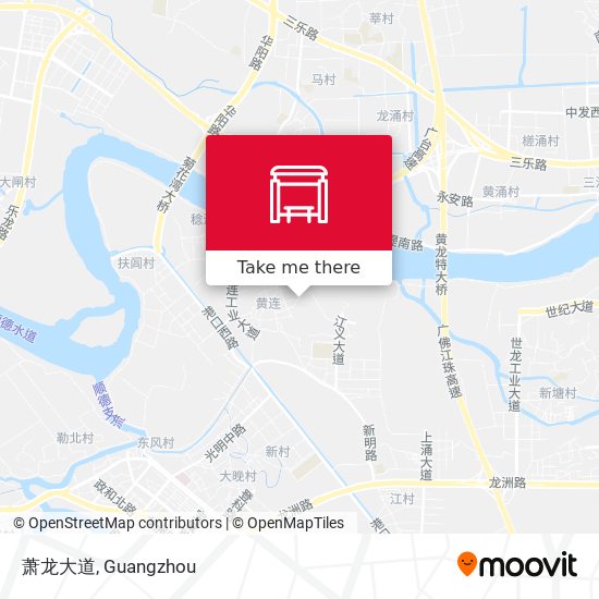 萧龙大道 map
