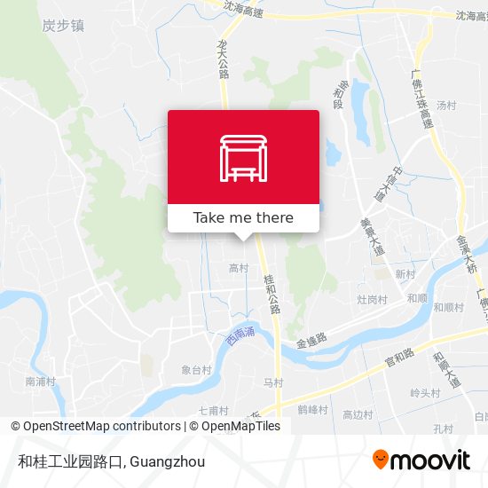 和桂工业园路口 map