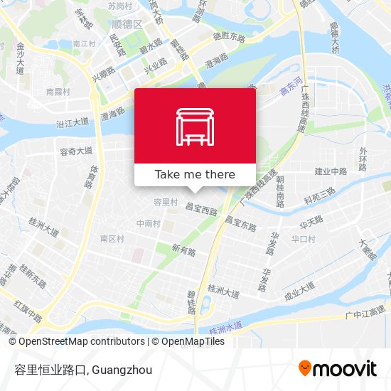 容里恒业路口 map