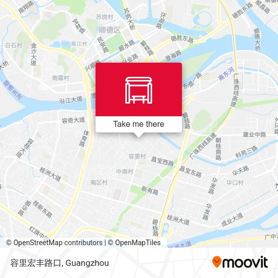 容里宏丰路口 map