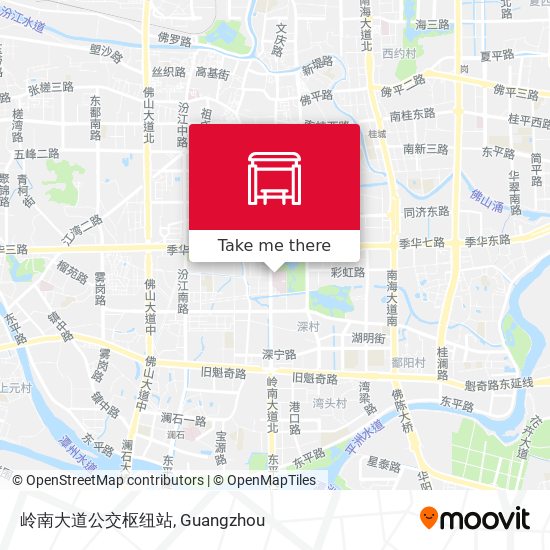 岭南大道公交枢纽站 map