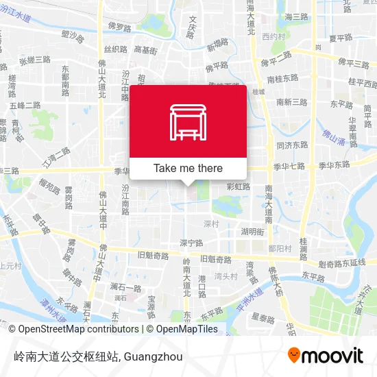 岭南大道公交枢纽站 map