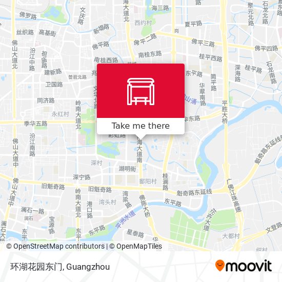 环湖花园东门 map