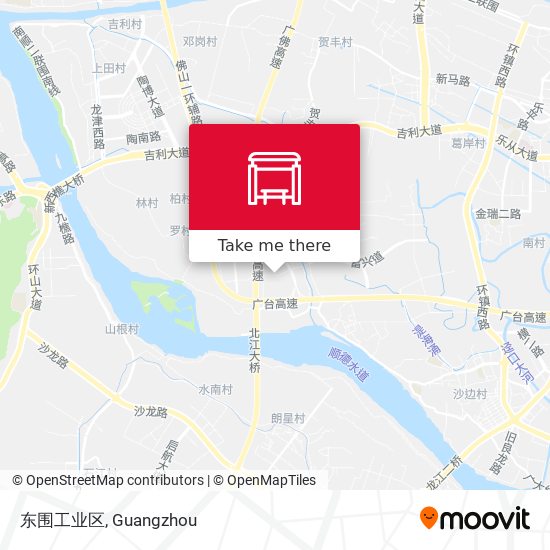 东围工业区 map