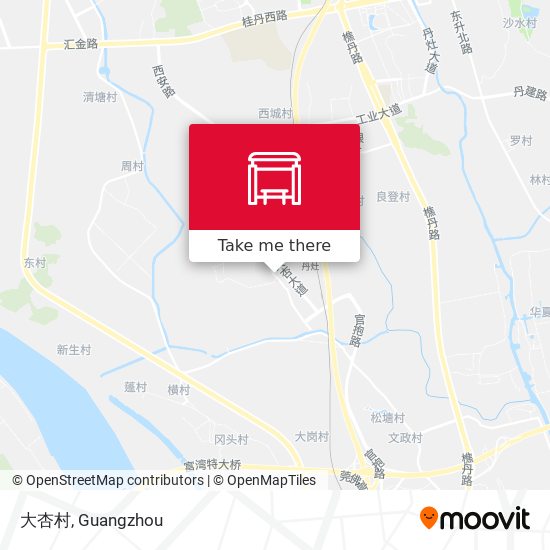 大杏村 map