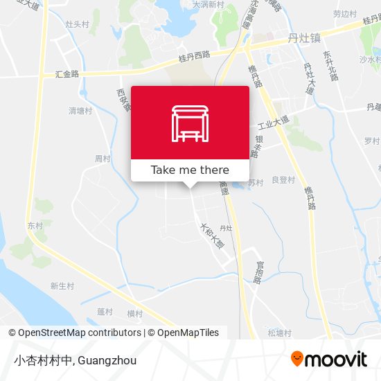 小杏村村中 map
