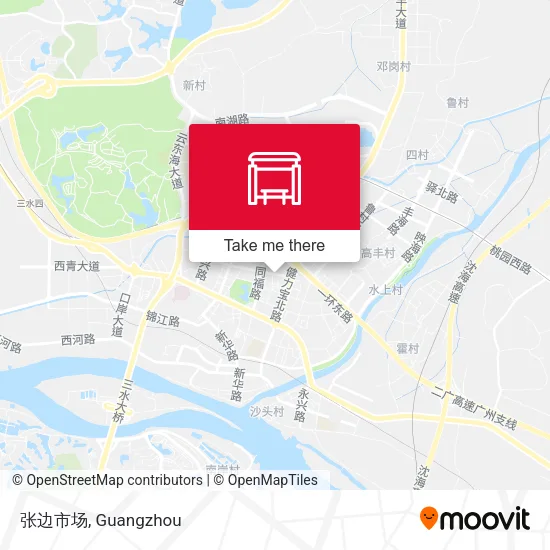 张边市场 map