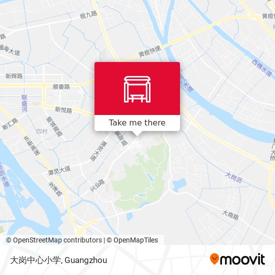 大岗中心小学 map