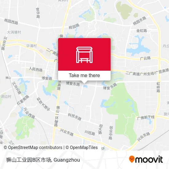 狮山工业园B区市场 map