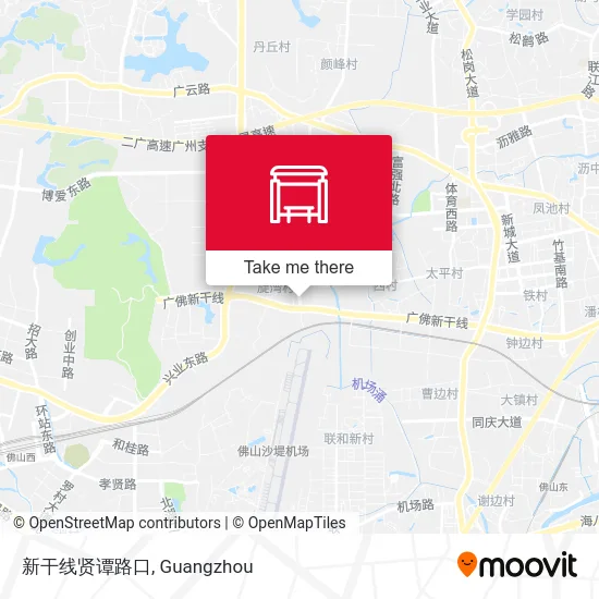 新干线贤谭路口 map