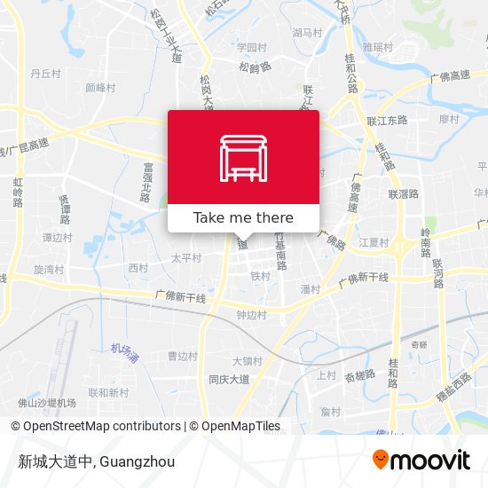 新城大道中 map