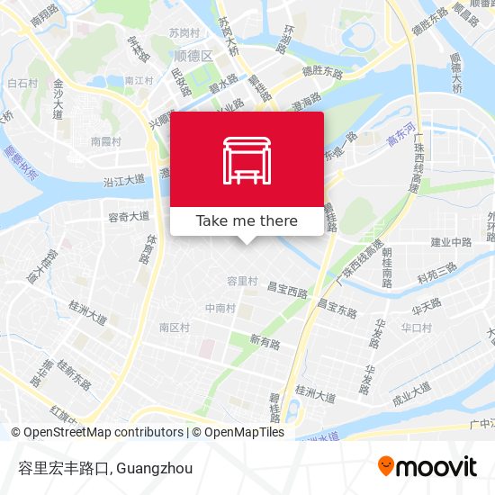 容里宏丰路口 map