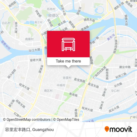 容里宏丰路口 map