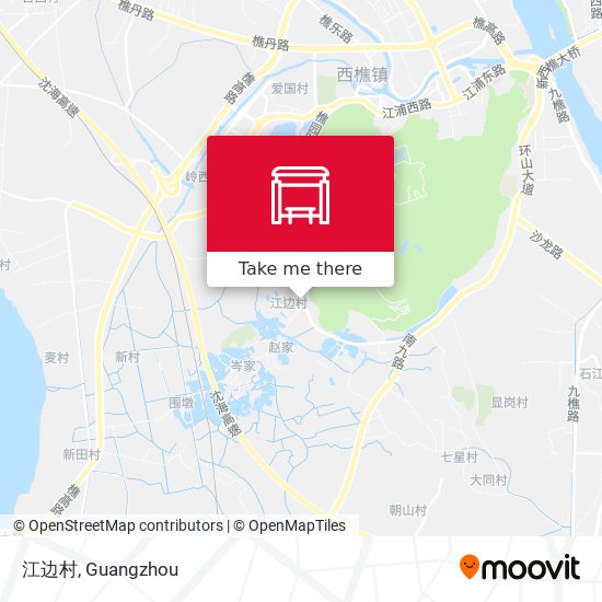 江边村 map