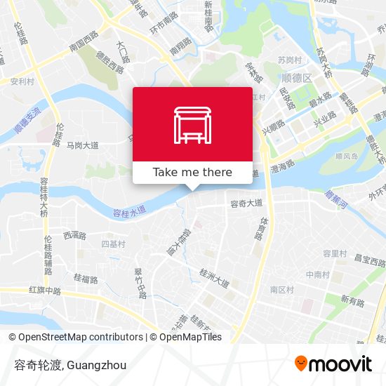 容奇轮渡 map