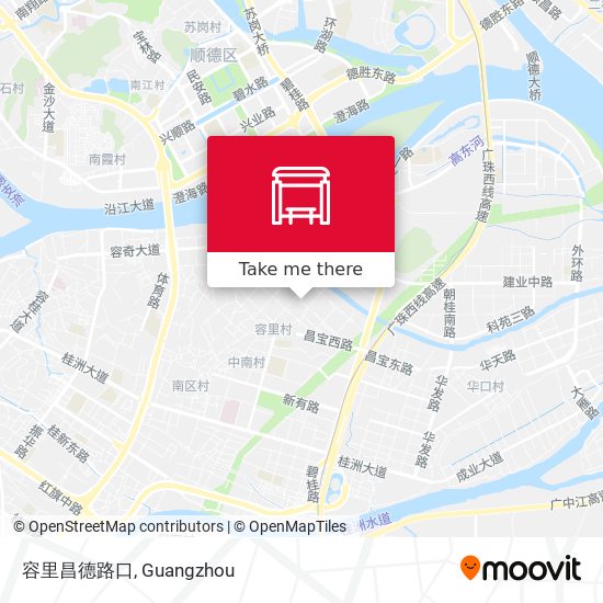 容里昌德路口 map