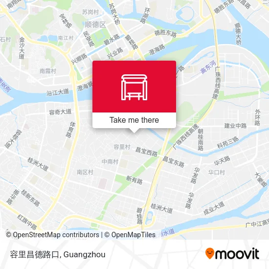 容里昌德路口 map