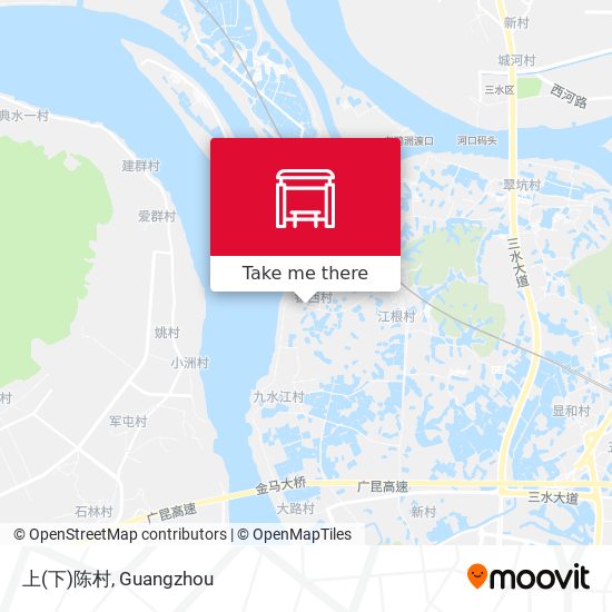 上(下)陈村 map