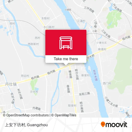 上安下坊村 map
