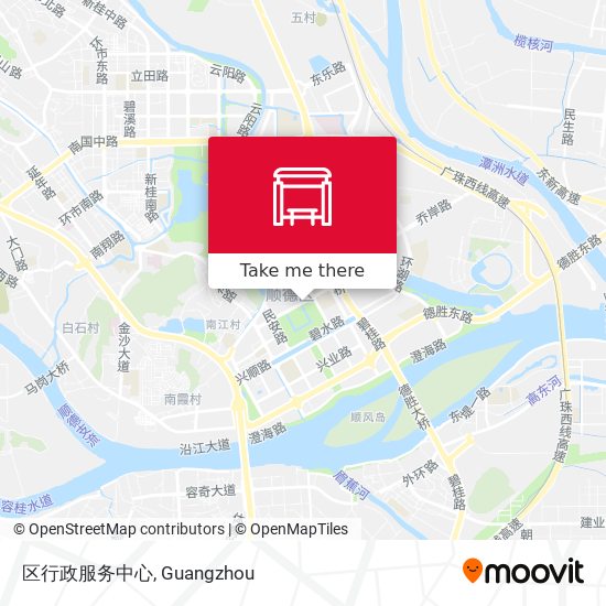区行政服务中心 map