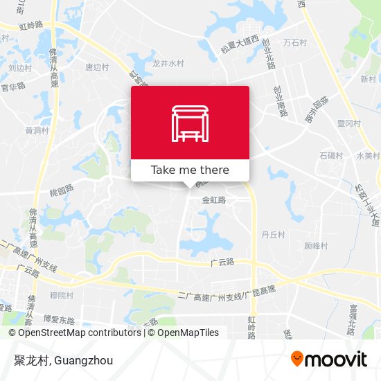 聚龙村 map