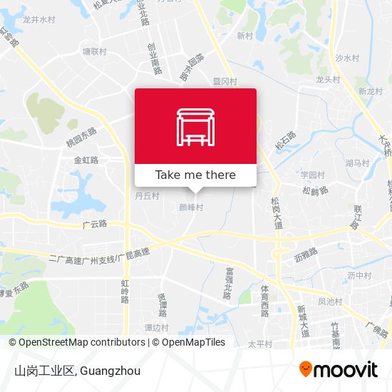 山岗工业区 map