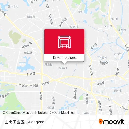 山岗工业区 map