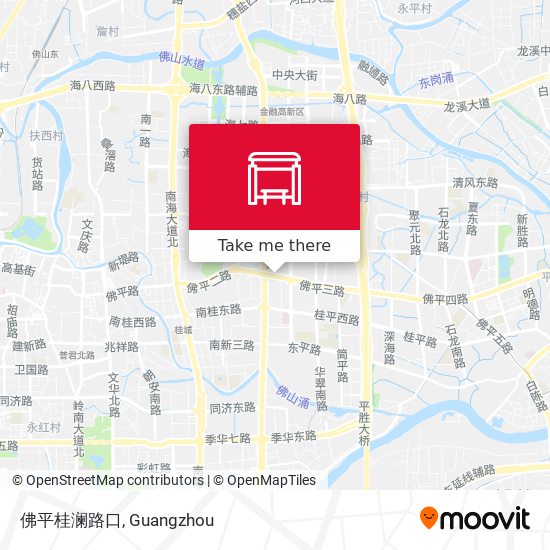 佛平桂澜路口 map