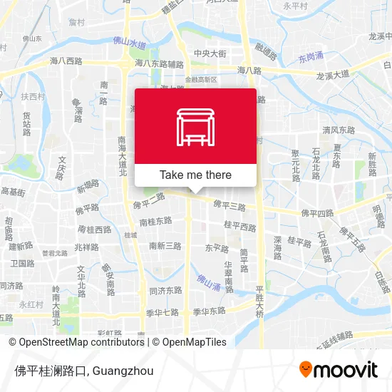 佛平桂澜路口 map