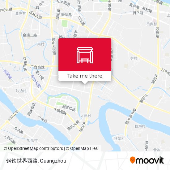 钢铁世界西路 map