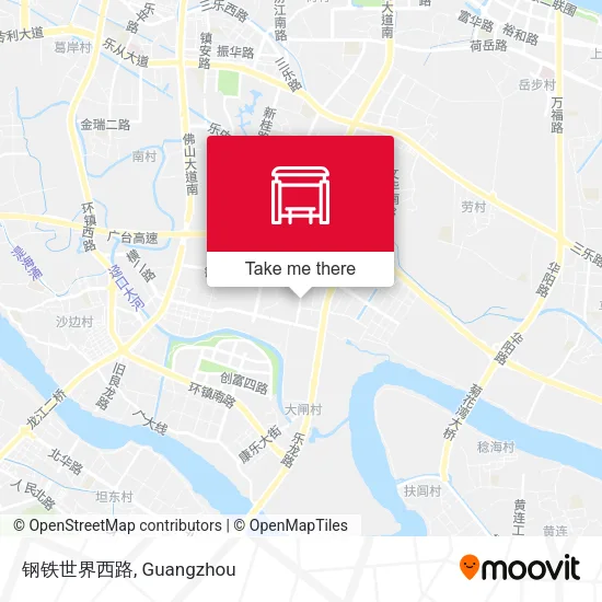 钢铁世界西路 map