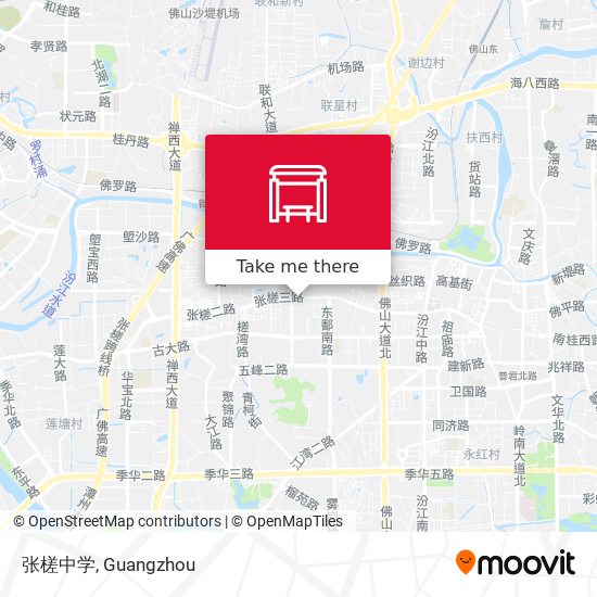 张槎中学 map