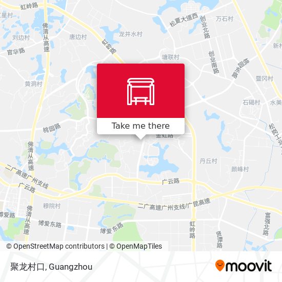 聚龙村口 map
