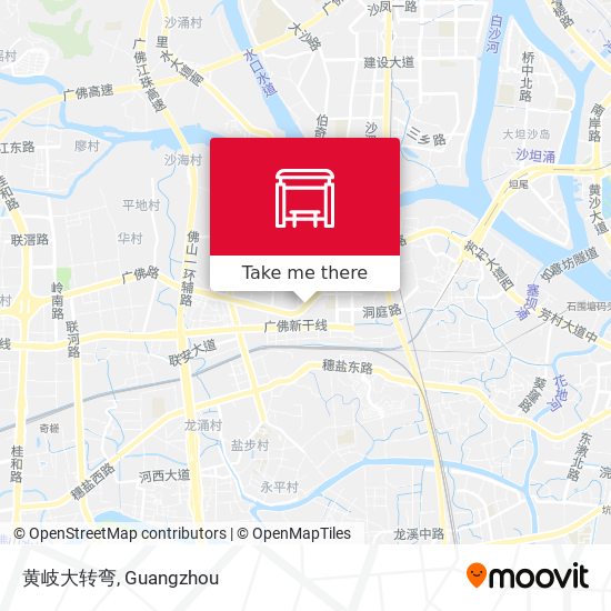 黄岐大转弯 map