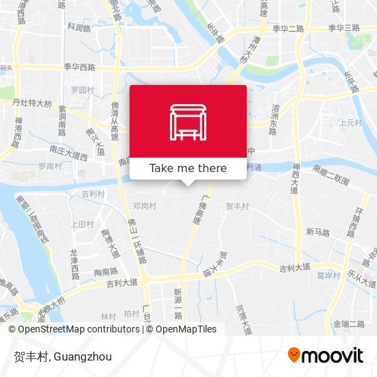 贺丰村 map