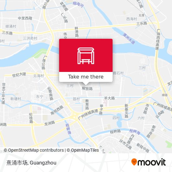 熹涌市场 map