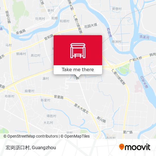 宏岗沥口村 map