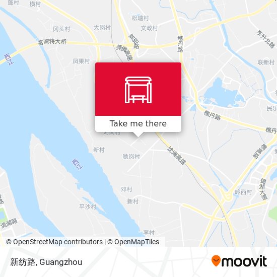 新纺路 map